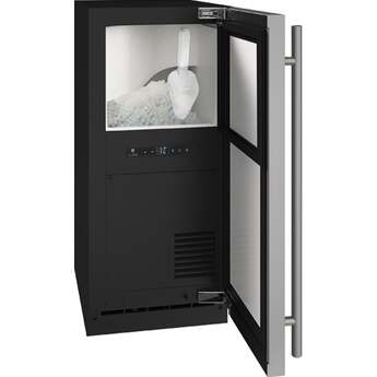 U-Line UHNP315SS01A 3 Class Series 15 Inch Freestanding and Built-In Ice Maker — thumbnail 3